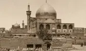 سفر در زمان؛ تصویر بسیار قدیمی از حرم امام رضا (ع) از روی پشت‌بام یک حمام عمومی