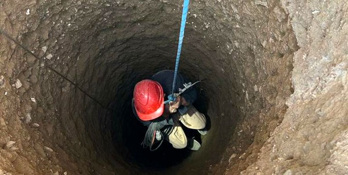 نجات جان کارگر ۳۰ ساله حبس شده در چاه