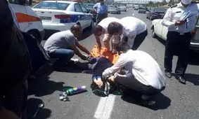 واژگونی مینی بوس در البرز ۲۲ مصدوم داشت

