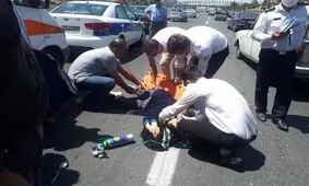 واژگونی مینی بوس در البرز ۲۲ مصدوم داشت


