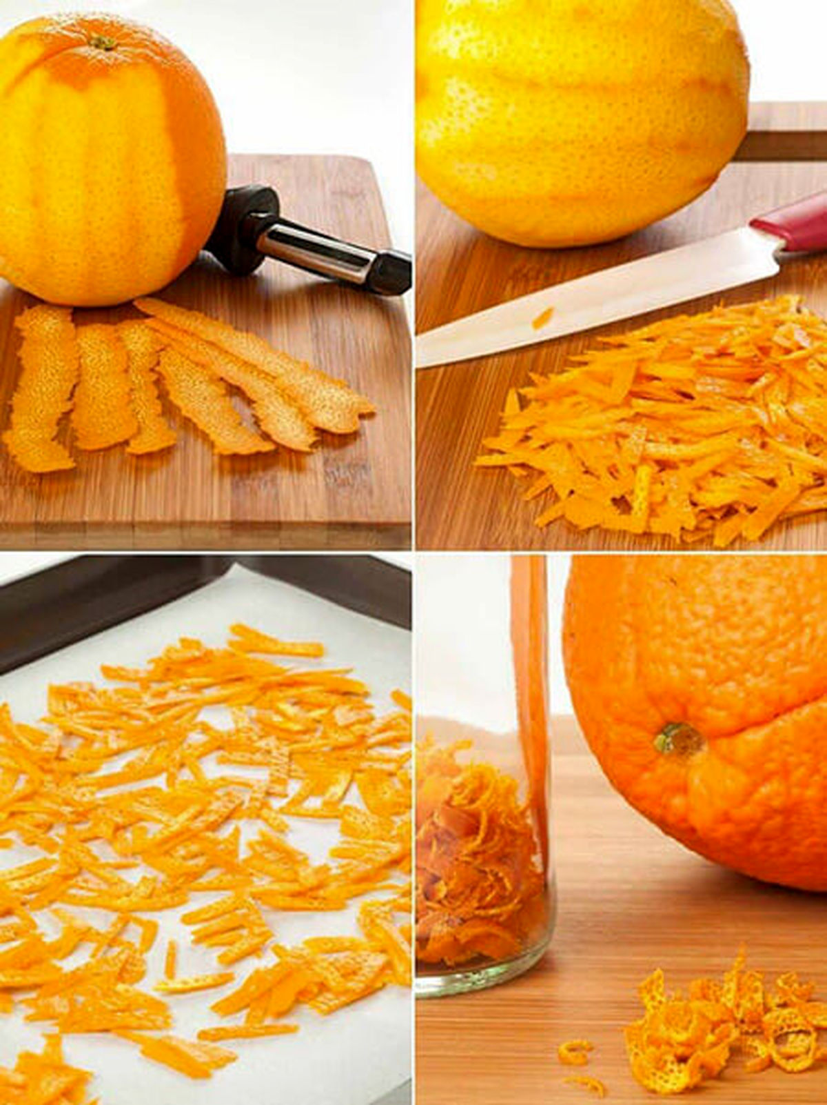 طرز تهیه خلال پوست پرتقال