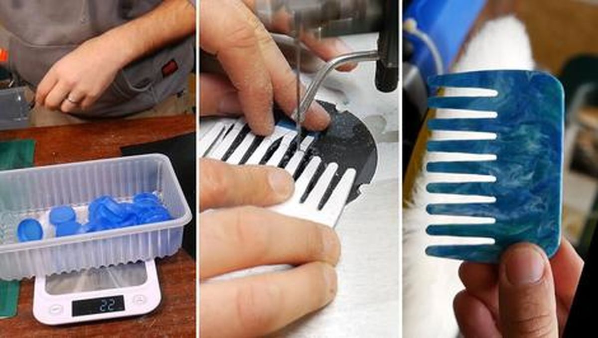 درست کردن یک شانهی ساده با درب بطری آب معدنی/ ویدئو