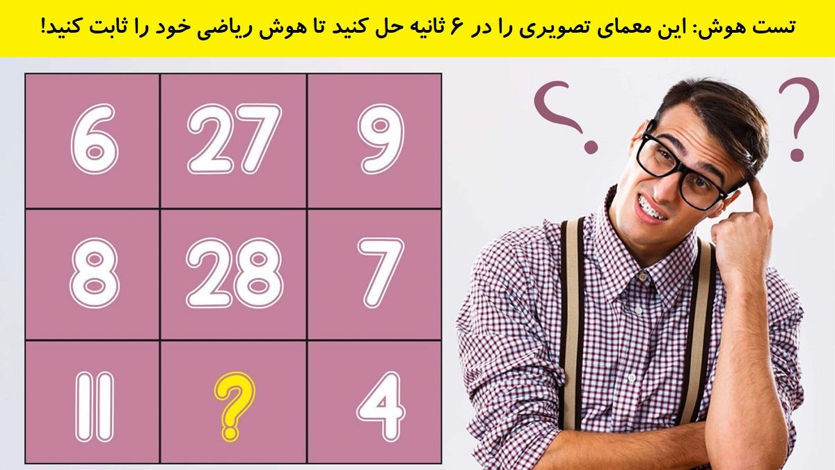 پیدا کردن عدد گمشده در هوش ریاضی