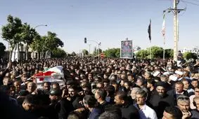 تشییع پیکر خادم الحسین حاج علی اکبر انصاری

