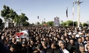 تشییع پیکر خادم الحسین حاج علی اکبر انصاری

