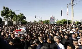 تشییع پیکر خادم الحسین حاج علی اکبر انصاری

