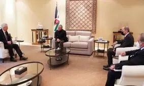 استقبال پادشاه اردن از وزیر جنگ رژیم صهیونیستی

