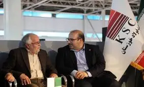 بازدید معاون اقتصادی و سازندگی سپاه پاسداران انقلاب اسلامی از غرفه فولاد خوزستان در نمایشگاه ایران اکسپو ۲۰۲۵