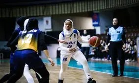 تصاویری از بازی 2 تیم بسکتبال زنان