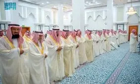 حضور بن سلمان در نماز عیدفطر