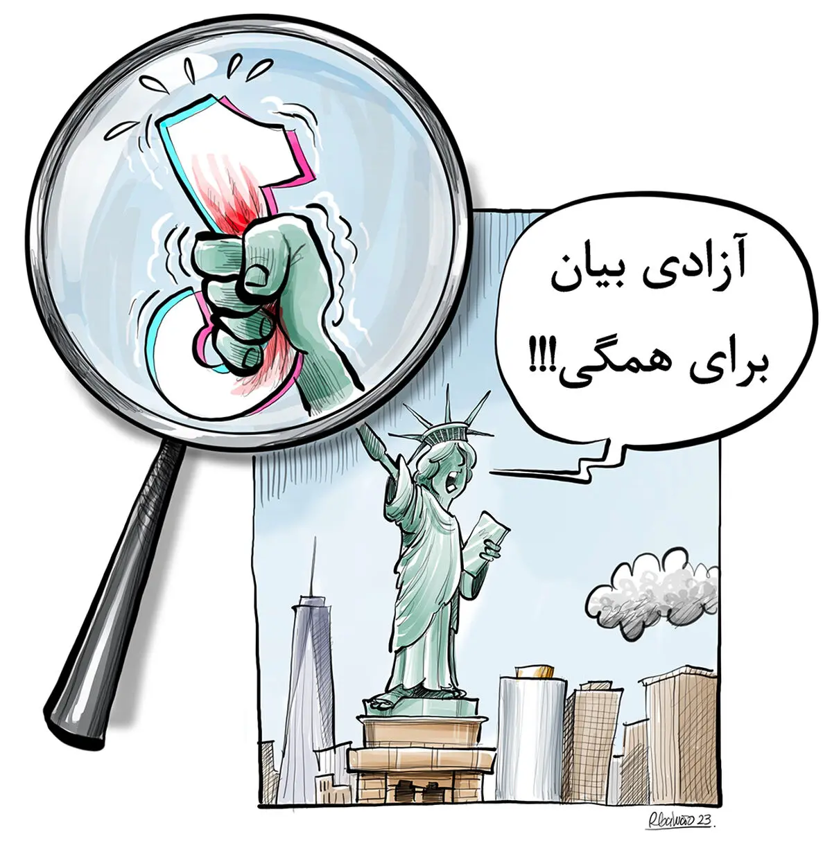 وضع قانون محدودیت در آمریکا و افشای چهره واقعی «آزادی بیان»!

