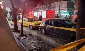 انفجار و آتش‌سوزی در میوه‌فروشی خیابان پیروزی به علت نشت گاز
