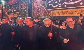 حضور پزشکیان در مراسم شام غریبان ارومیه