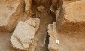 کشف تابوت سربی ۲ هزارساله در غزه
