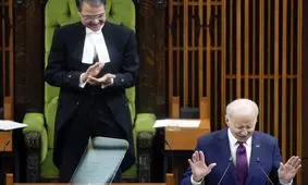 گاف جدید بایدن باعث خنده حاضران شد/ ویدئو

