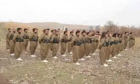 تروریست‌های حزب دموکرات کردستان در نزدیک مرزهای ایران و عراق از دید دوربین "الحدث"/ ویدئو 