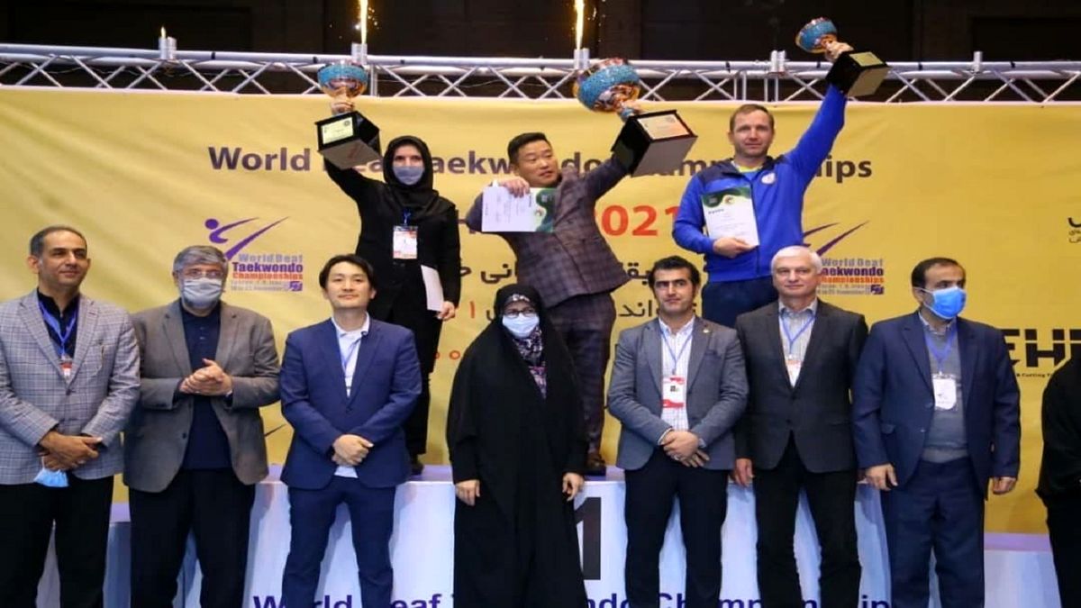 نایب قهرمانی بانوان تکواندوکار ناشنوای ایران در جهان