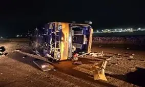 آخرین آمار فوتی‌های واژگونی اتوبوس در کرمان؛ شمار جانباختگان به ۱۵ نفر رسید