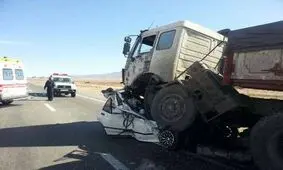 دو کشته در تصادف تریلی و پراید