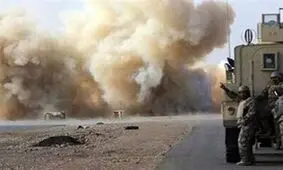 انفجار بمب در مسیر کاروان ائتلاف آمریکایی در عراق