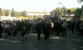 بازنشستگان فولاد در اصفهان تجمع کردند