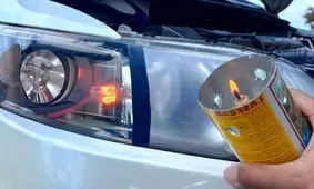 ایده‌های خلاقانه برای تمیز و شفاف کردن چراغ‌های خودرو/ ویدئو