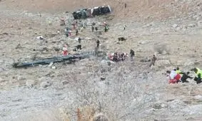 راننده اتوبوس واژگون شده تهران به یاسوج دقایقی پیش زنده پیدا شد

