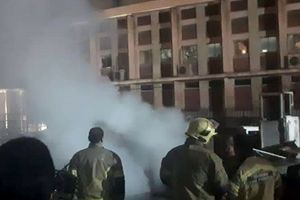 کوی دانشگاه تهران در آتش سوخت