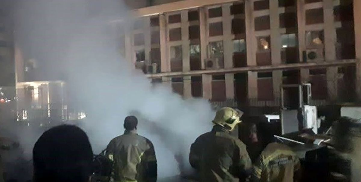 کوی دانشگاه تهران در آتش سوخت