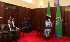 دیدار امیرعبداللهیان با رئیس جمهور تانزانیا