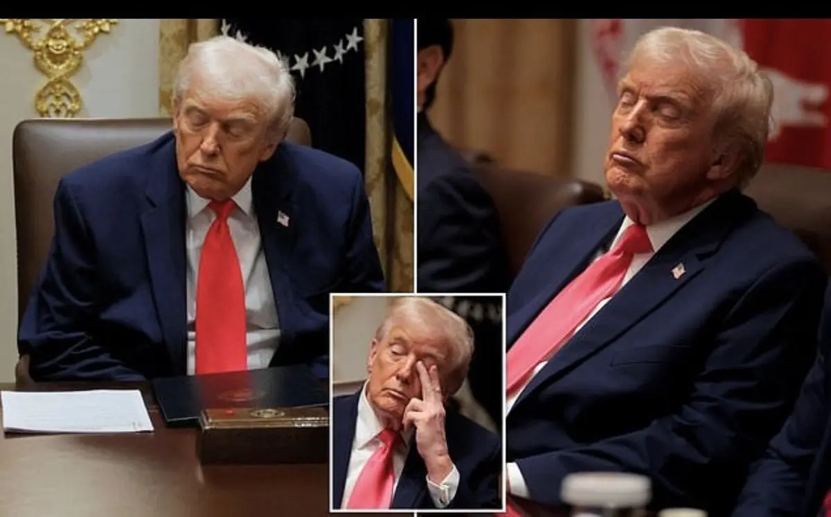 چرت زدن ترامپ در نشست توافق صلح کنگو و رواندا/ ویدئو