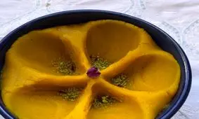 طرز تهیه حلوا تخم مرغی زعفرانی ساده