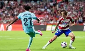 گرانادا ۲ - بارسلونا ۲/ فرار شاگردان ژاوی از شکست در لوس کارمنس

