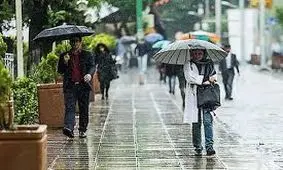 رگبار باران و کاهش نسبی دما در ۱۳ استان