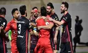 تصاویر درگیری بازیکنان فولاد و پرسپولیس در سوپرجام
