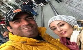 
سلفی زیبای یکتا ناصر و منوچهر هادی در کنار نقی پایتخت