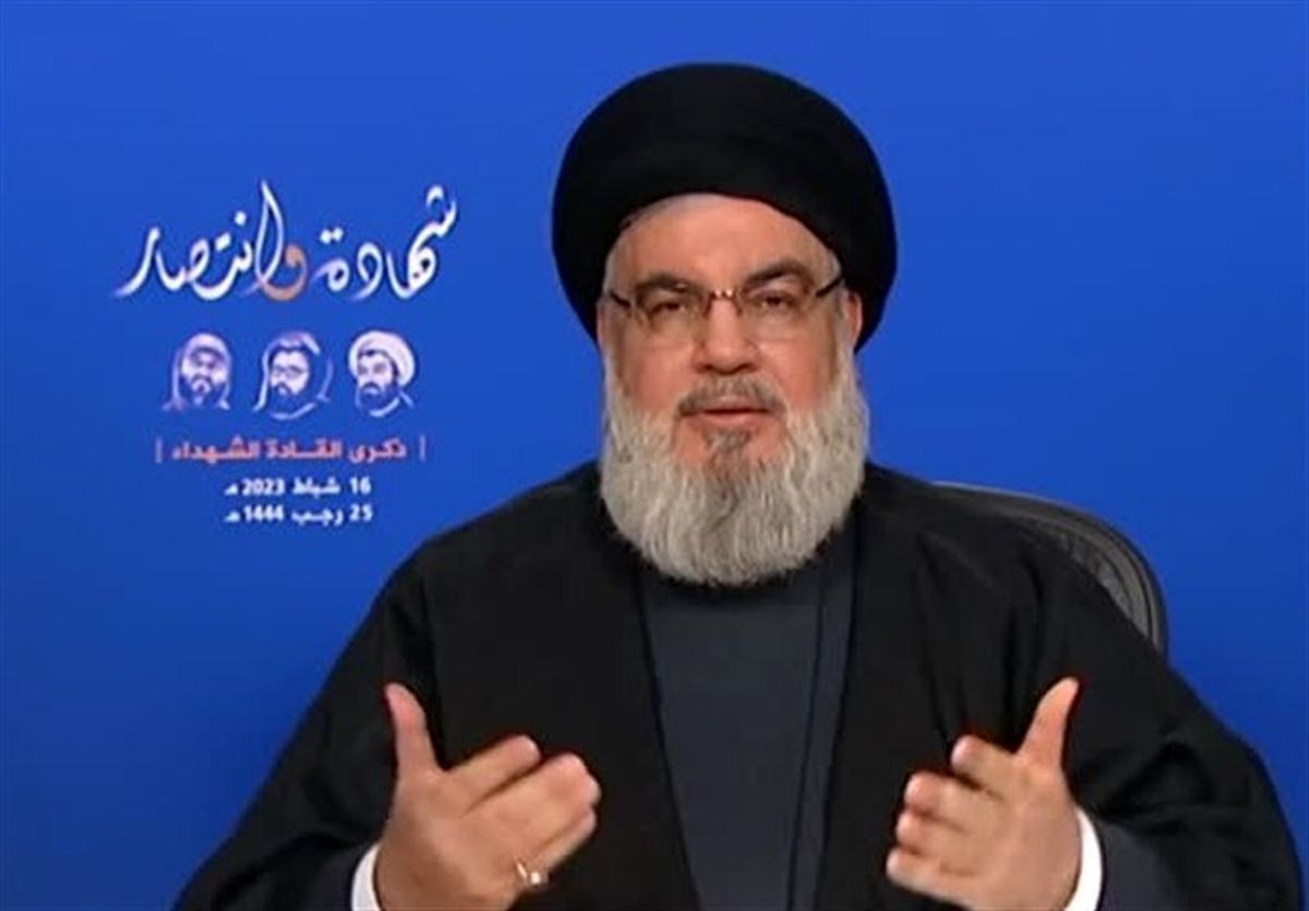 دبیرکل حزب‌الله: یکی از دلایل به نتیجه نرسیدن پرونده هسته‌ای ایران این است که تهران نمی‌خواهد با آمریکا سر یک میز بنشیند