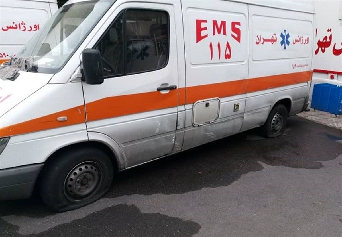 تخریب ۶۱ آمبولانس اورژانس توسط اغتشاشگران