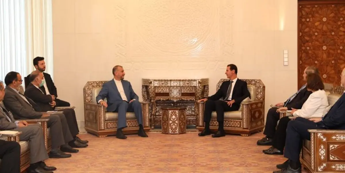 امیرعبداللهیان با بشار اسد دیدار کرد

