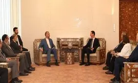 امیرعبداللهیان با بشار اسد دیدار کرد

