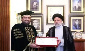 در جلسه اهدای مدرک افتخاری به رئیسی، رئیس هیات امنا حضور داشت!

