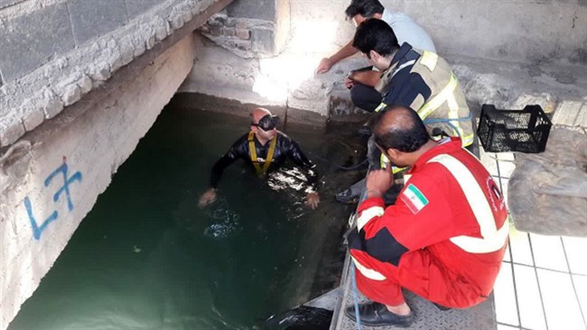 پیدا شدن جسد مرد ۴۰ ساله در کانال آب مادر قزوین