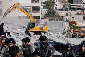 تخریب مغازه فلسطینی به خاطر اسیر اسرائیلی/ ویدئو