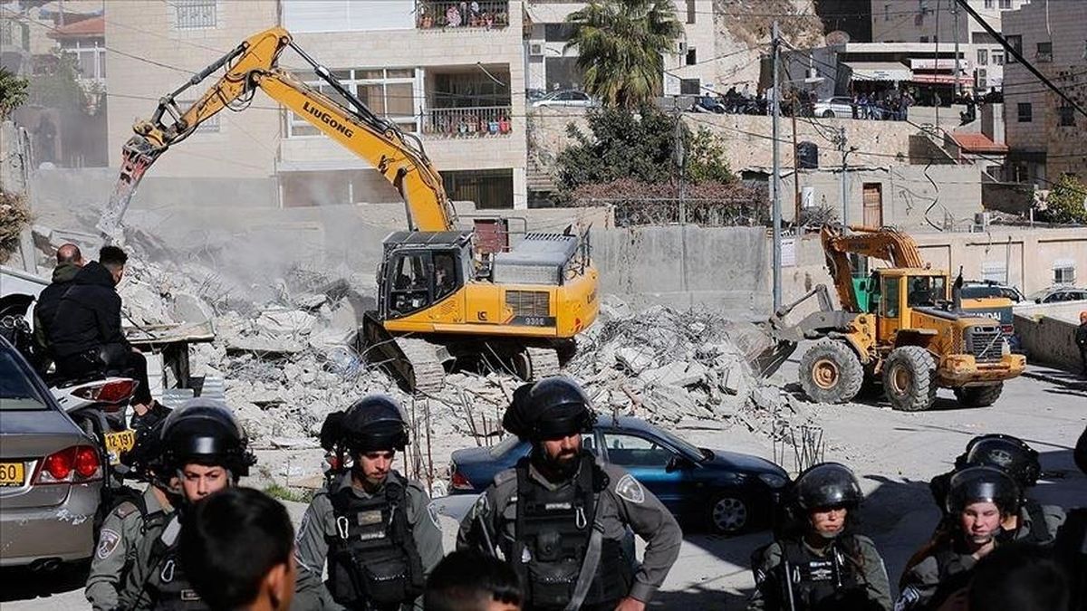 تخریب مغازه فلسطینی به خاطر اسیر اسرائیلی/ ویدئو
