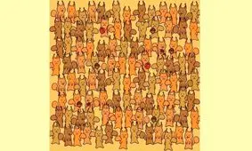 تست بینایی/ پیدا کردن موش میان سنجابها کمتر از  ۵ ثانیه