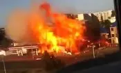 کارگر عاشق‌پیشه پمپ بنزین را به آتش کشید/ ویدئو