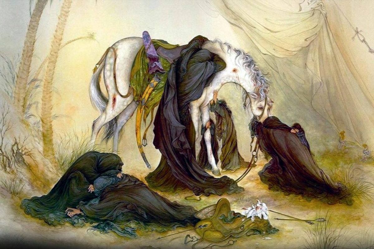 ماجرای کشیدن تابلو ظهر عاشورا توسط استاد فرشچیان از زبان خودش/ ویدئو