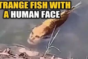 صورت انسان بر بدن ماهی!