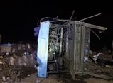 واژگونی اتوبوس مسافربری در زاهدان/۱۰ نفر مصدوم و ۲ نفر جان باختند
