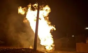 مهار آتش‌سوزی لوله گاز در جنوب تهران

